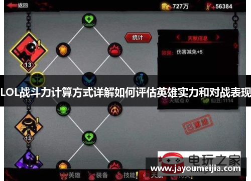 LOL战斗力计算方式详解如何评估英雄实力和对战表现