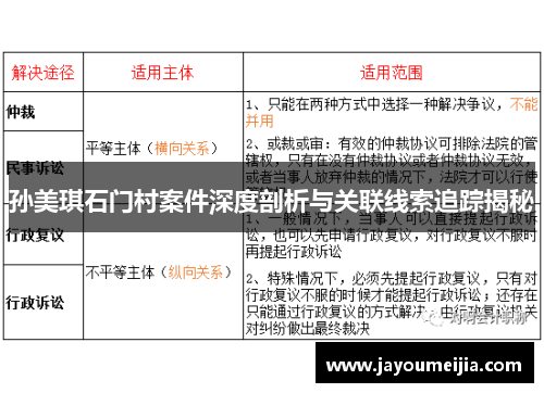 孙美琪石门村案件深度剖析与关联线索追踪揭秘